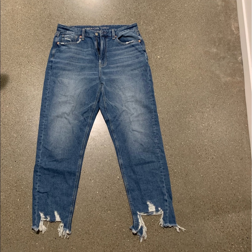 American Eagle Distressed Mom Jean